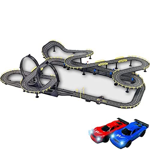 ZOULYD Piste da Corsa Kit per Auto Modello 14.8M Pista Analogica Slot Car Race Track Set Pista...